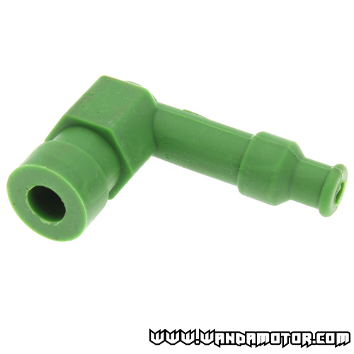 Spark plug cap rubber green